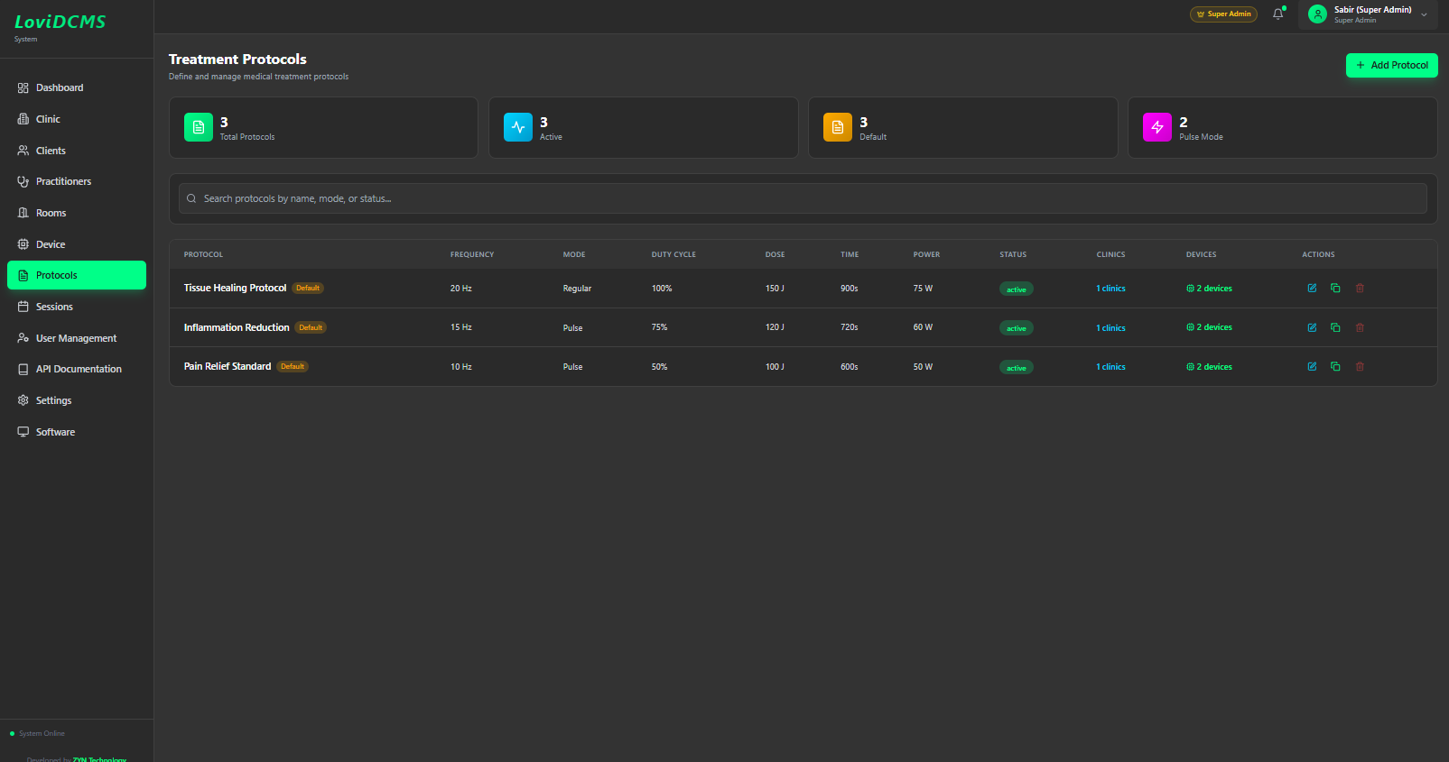 LoviDCMS Device Management Dashboard