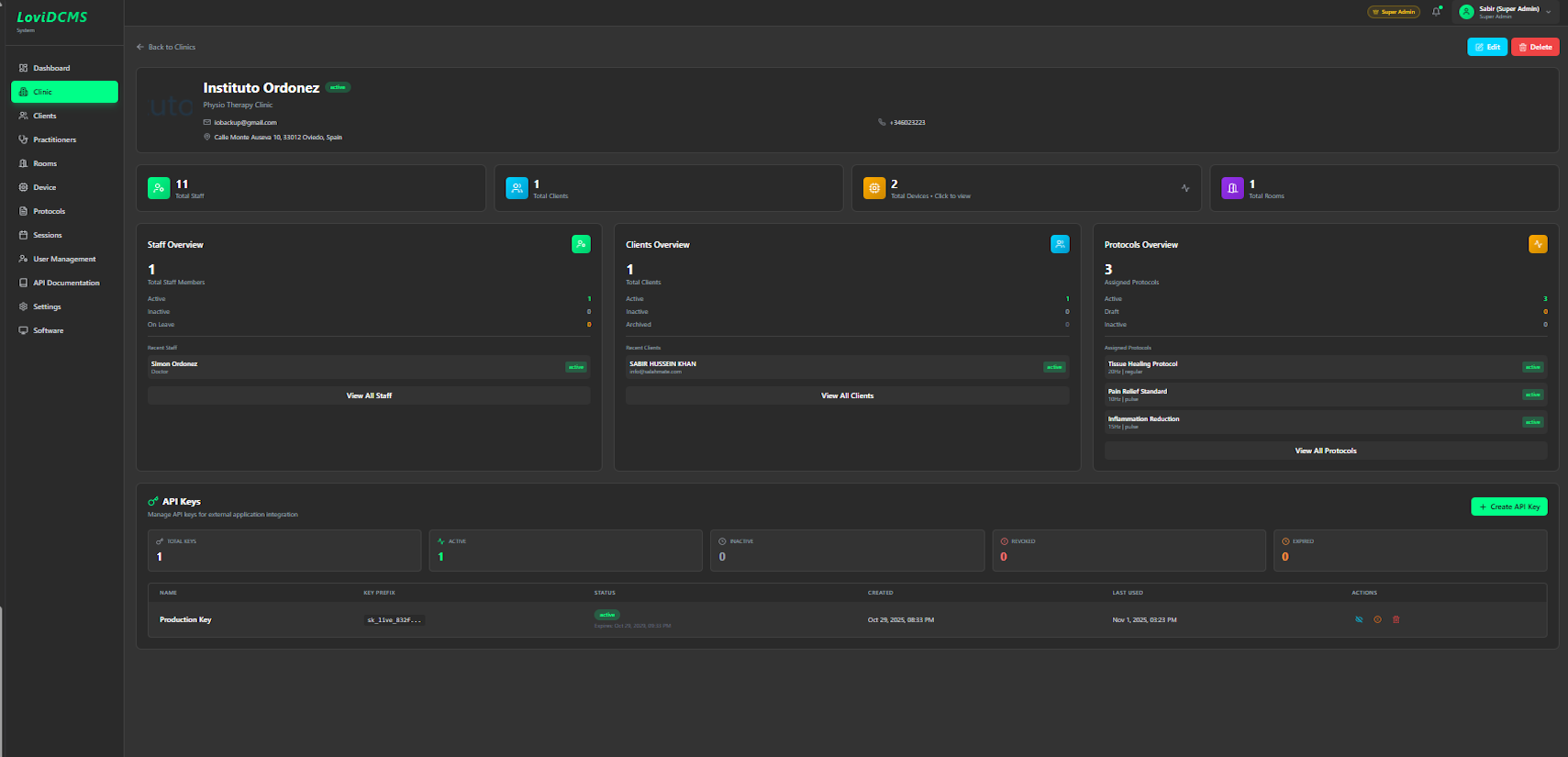LoviDCMS Treatment Protocols